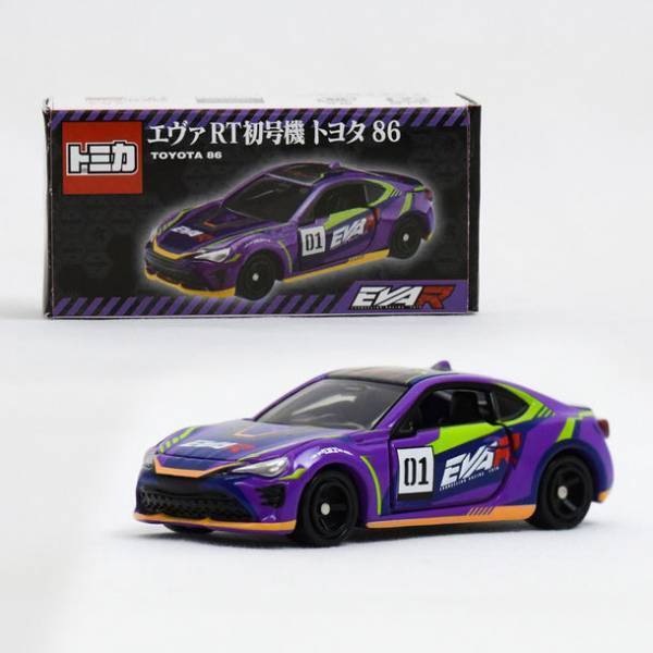トミカからエヴァンゲリオンレーシング「エヴァRT初号機 トヨタ 86」が登場！