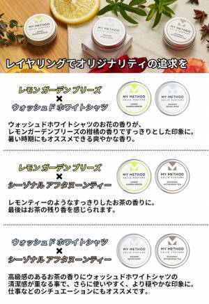 まるで高級ホテルでアフタヌーンティーを楽しむような練り香水　フレグランスブランド『MY METHOD』第3弾を販売開始