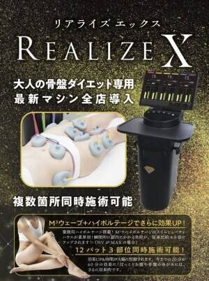 スリムビューティハウスがオリジナル業務用EMSマシン「REALIZE X」を開発＆導入！