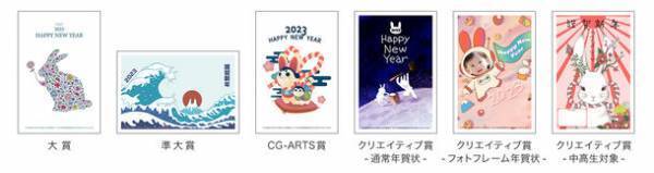 子どもの教育格差解消に向けた活動を支援する「チャリティー年賀状 全国学生デザインコンテスト 2023」応募作品1,216点から受賞作品6点が決定