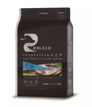 筋肉量が衰え始めるシニア犬向けドッグフードの新商品！高たんぱく＆低脂質の「ハイプロテインレシピ リガロ」から“ホワイトフィッシュ 7歳以上用”が3月15日(水)発売