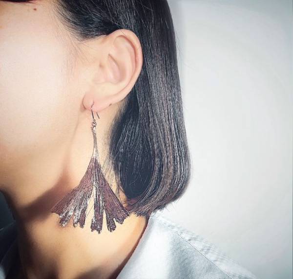 本物の植物からできたイヤリング！受注生産！オーダーメイドも可能な唯一無二の美しさをあなたに