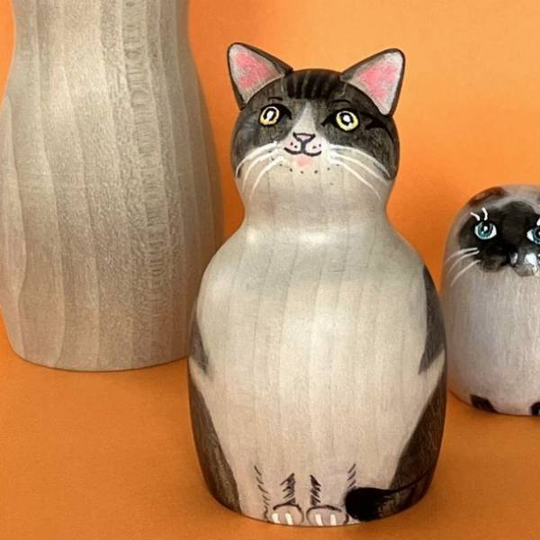 愛猫の似顔絵こけし『猫形こけし人形 プレミアム』が2月22日から予約受け付けスタート