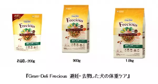 『Gran-Deli Frecious 避妊・去勢した犬の体重ケア』を新発売