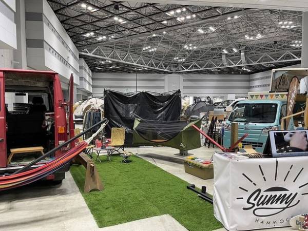 車のヒッチメンバーや柱に取り付けるハンモックアーム『サニーハンモック』2023年3月 本格販売スタート！静岡県三島市のカスタムバイクショップによる日本初*の完全国産品