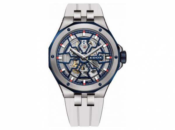 モダンスケルトンウォッチに爽やかなマリンカラーが登場！スイス高級時計ブランドのエドックスが『デルフィン メカノ オートマティック』の新色を3月15日(水)に発売
