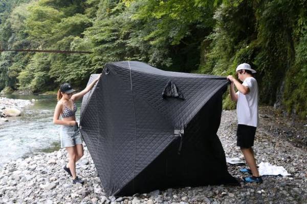 最大10人の使用が可能な大型テントサウナ「NOPPAsauna10」を2月より販売スタート