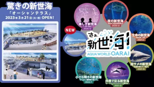 アクアワールド・大洗「もっともっと、新世海！」　3月21日より屋外エリアをリニューアル！