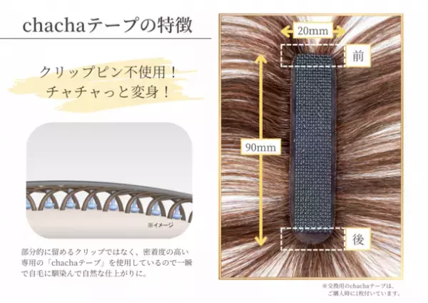 【PESCA】3秒で若返り！ピンがない！最小・最軽量の白髪隠し特化型ウィッグ「ヘアメイト チャチャ」3月16日(木)発売