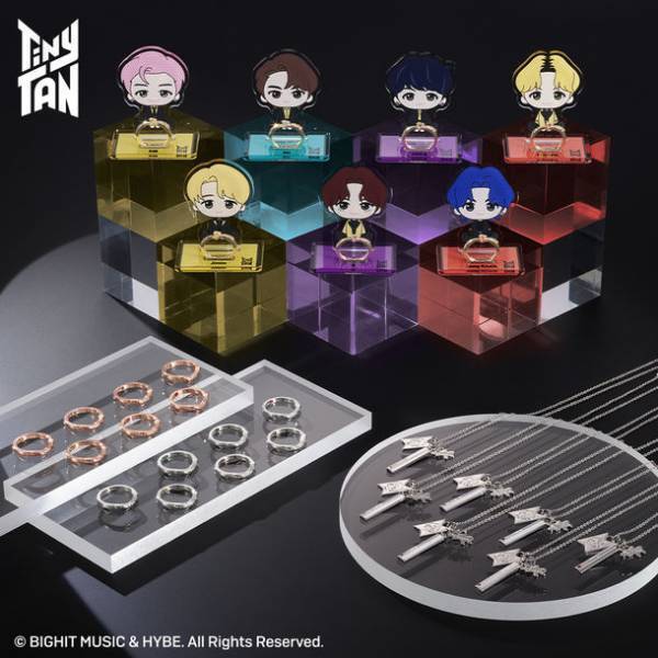 『TinyTAN』が一番アクセに初登場！楽曲「Butter」モチーフのリングやペンダントなどラインナップ