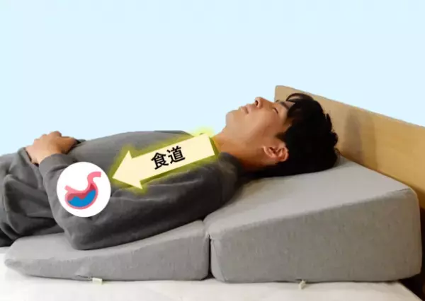 韓国の大手病院で開発、逆流性食道炎の緩和が期待される枕　Makuakeにて目標額2,300％を突破、3月29日まで先行予約受付