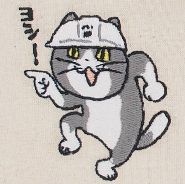 仕事猫グッズ初！総柄刺繍のティッシュケースと巾着を3月10日から販売開始！