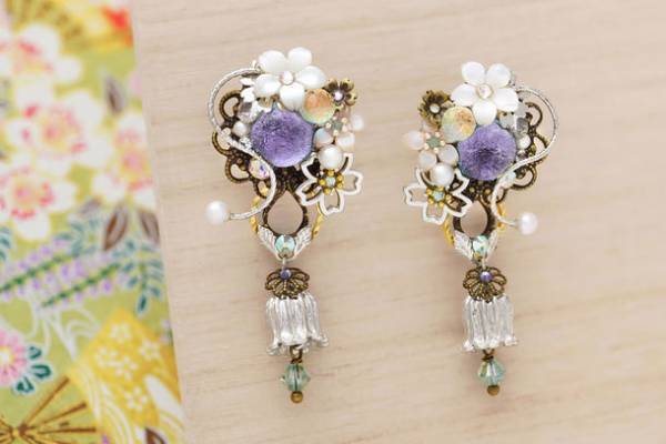 ピアスのようなイヤリング「ぴあり」を製作するジュエリー京都　待望の「源氏物語シリーズ・第二弾」スタート！新作「桐壺更衣」を3月17日(金)に発売！