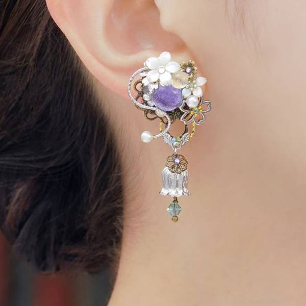 ピアスのようなイヤリング「ぴあり」を製作するジュエリー京都　待望の「源氏物語シリーズ・第二弾」スタート！新作「桐壺更衣」を3月17日(金)に発売！