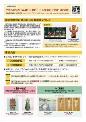 2023(令和5)年度国立博物館収蔵品貸与促進事業　実施対象館が決定！