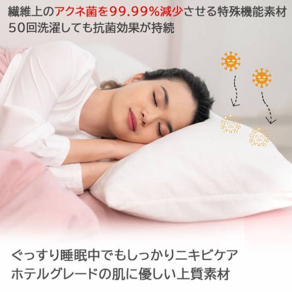 アクネ菌が99.99％減少する150回洗えるニキビ対策マスク4/12発売