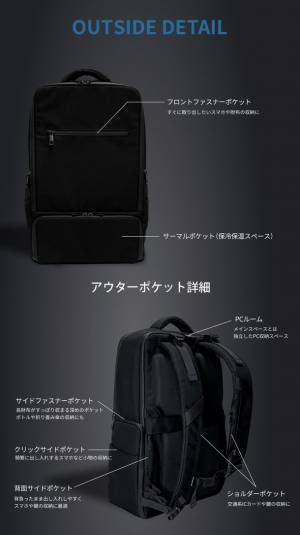 ≪公開3日で200万円突破！≫欲しいモノにすぐにアクセス！「保冷保温」ができる2階建て構造の高機能バックパック「UNSTRAPACK」をMakuakeにて応援購入受付中