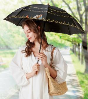 リトルミイとスナフキンそれぞれの名場面をうつした、かわいいパラソル！ムーミン＜やすらぎの木陰＞晴雨兼用折りたたみ傘、新発売！