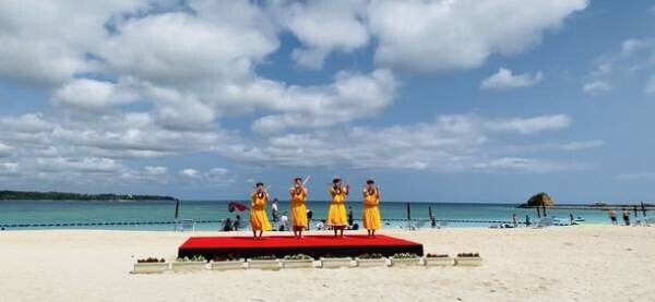 沖縄県金武町「KINサンライズビーチ海浜公園」で海開きが開催されたことを報告