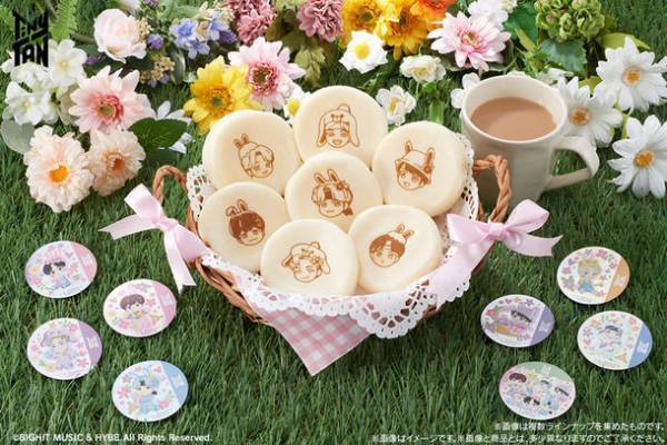 BTSのキャラクター「TinyTAN」のまんまる焼きが新登場！うさぎの被り物を付けたTinyTANのシール付き！