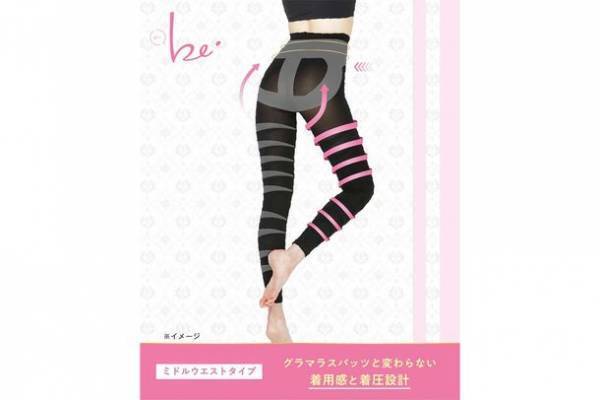 従来のグラマラスパッツをもっとお求めやすい価格で　着圧初心者の方でも始めやすいデビューモデル『グラマラスパッツ・ビー』が4月下旬より順次発売！