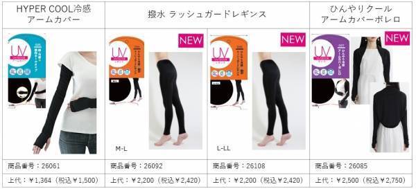 ゼッタイ、焼きたくない！ 人気のＵＶアウトドアシリーズに最強ＵVカット＋冷感素材のボレロとレギンスが新登場！