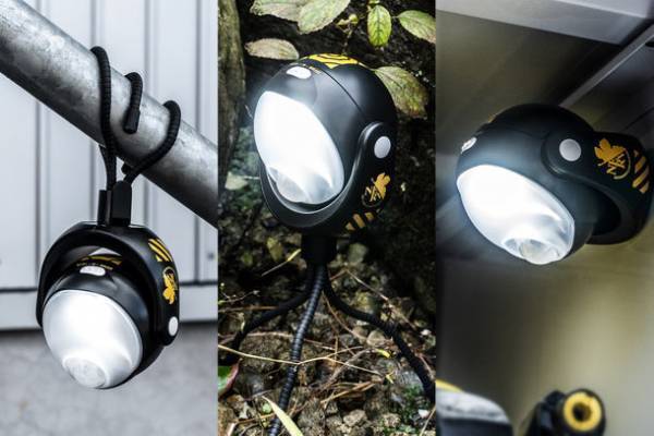 エヴァンゲリオンのワークブランド「A.T.FIELD」より、防犯・アウトドアでも使えるセンサーライトが4月27日発売