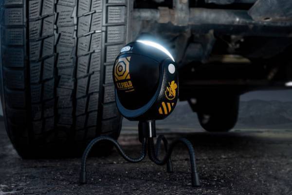 エヴァンゲリオンのワークブランド「A.T.FIELD」より、防犯・アウトドアでも使えるセンサーライトが4月27日発売