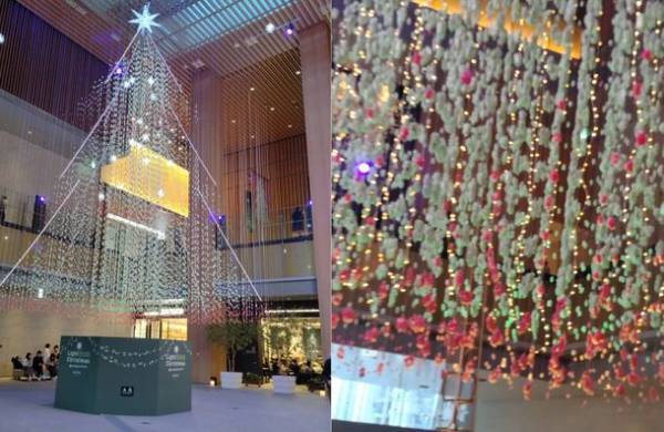 廃プラスチックを活用したい！KITTE名古屋のXmasイベントで使用されたツリー素材をキーホルダーとして小学生に配布