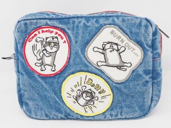 大人気の仕事猫刺繍シリーズ「仕事猫刺繍ワッペンポーチ」を4月21日から販売開始！