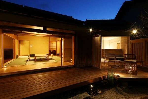 ＜京都 文珠荘 松露亭＞半露天風呂付き、79平米以上の開放感ある客室が誕生　4月から提供開始