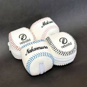 アツい夏の熱中症対策に！赤い縫い目を活かした野球雑貨ブランド rebolld/リボルドから「野球ボール型ポーチ&クールタオル」を4月28日より販売開始！