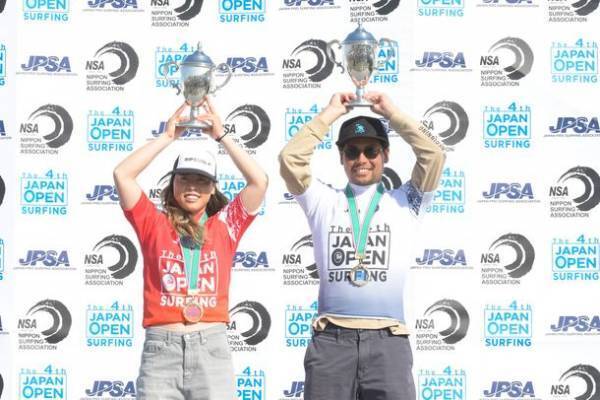 「第4回ジャパンオープンオブサーフィン」は稲葉玲王と都筑有夢路が優勝！2023 ISAワールドサーフィンゲームスの出場者6名も発表