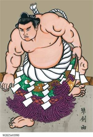 相撲漫画家・故琴剣淳弥氏のイラスト壁画を押尾川部屋に設置　親しみやすいイラストで地域に愛される相撲部屋を目指す