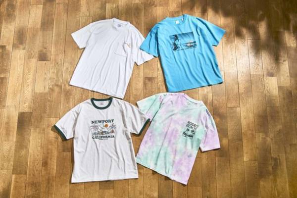 QuashのサマーTシャツコレクションを5月上旬から順次発売！タイダイ柄やビーチプリントなど夏のモチーフTシャツをラインナップ