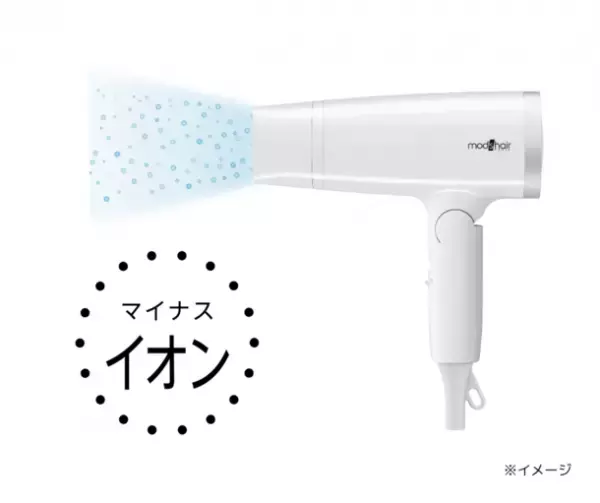 “さっ”と乾いて、毛先が“サラッ”とまとまる理想の髪へ　mod's hair「マイナスイオンヘアードライヤー」が5月に発売