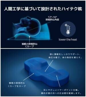 安眠を阻害する「こもり熱」を解消する新素材グラフェンを採用した枕「Monapillow」、Makuakeにて5月30日(火)より先行販売開始