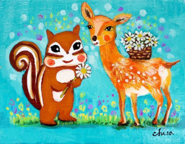 クラウン・クリエイティブ、リスをモチーフとした作品で知られるイラストレーター藤岡ちささんとライセンス契約を締結