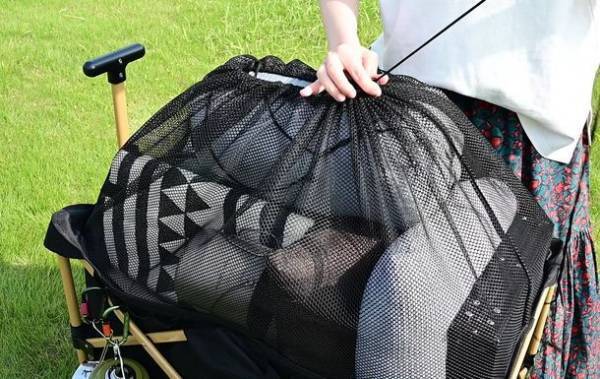 積載効率が大幅にアップ！上部にメッシュカバーを搭載した「ドデカ盛ワゴン」を新発売　―アウトドア・スポーツ・ガーデニング時の運搬におすすめ―