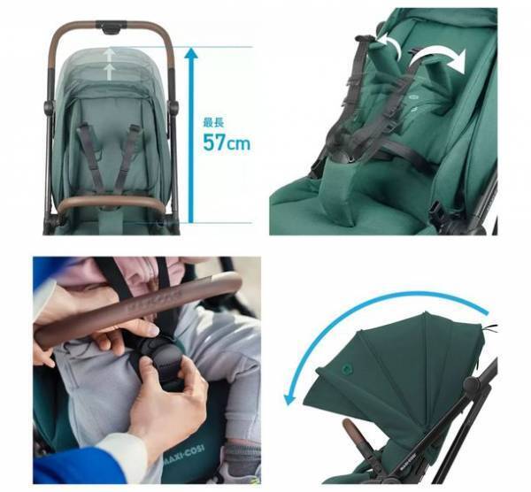 ヨーロッパシェア No.1のチャイルドシートブランド＜MAXI-COSI＞は、新型メモリボタンで背・対面にシートチェンジ可能なコンパクトベビーカー『LEONA2』を発売