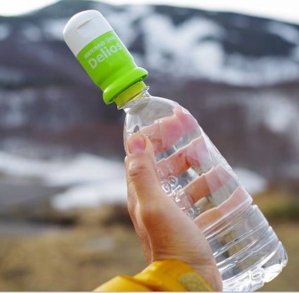 細菌除去率99.9999％の高性能中空糸膜フィルター搭載　携帯浄水器「Delios＆WaterPack」発売！