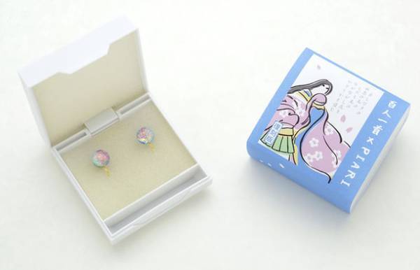 ピアスのようなイヤリング「ぴあり」の京ガラス「百人一首シリーズ」から人気投票上位10首が復刻！5月25日(木)よりWEB限定で完全予約受注をスタート