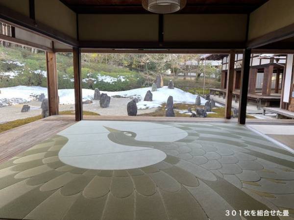 京都・東福寺 光明院にて7/1(土)より開催するアート畳の個展　寺紋に合わせて作った「鶴の畳」やダンスイベントの詳細情報を発表