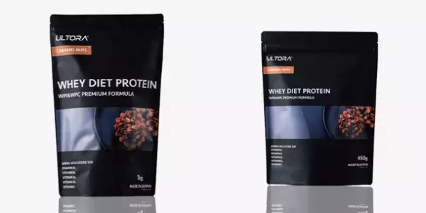 ULTORAの「WHEY DIET PROTEIN」シリーズより新フレーバー「キャラメルナッツ風味」が登場！