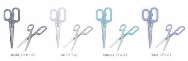 約28gの使いやすい軽量ボディ！思わず透かしたくなるトレンドのクリア素材のはさみ『トウメイハサミ』5月下旬より発売