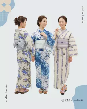 ヘアメイク専門店「アトリエはるか」で期間限定浴衣メニュースタート！店舗限定でテーマパークに映える飾り紐・帯結びアレンジメニューも3種ご用意！