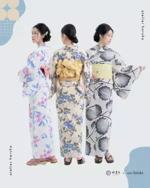 ヘアメイク専門店「アトリエはるか」で期間限定浴衣メニュースタート！店舗限定でテーマパークに映える飾り紐・帯結びアレンジメニューも3種ご用意！