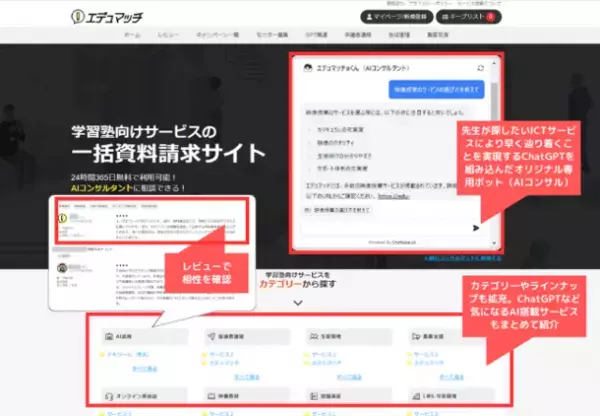 学習塾と教育サービスをつなぐ一括資料請求サイト「エデュマッチ」、掲載サービス数が100を越え、7月には学習塾向け「“有料級”特別無料セミナー」を開催