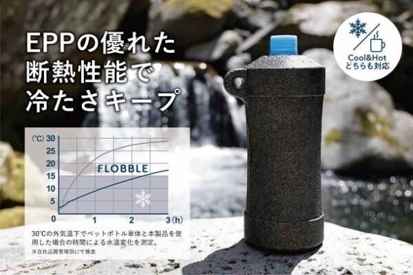 ペットボトルの保冷・保温にぴったりな新製品「FLOBBLE　EPP製ペットボトルクーラー」を7月より販売開始