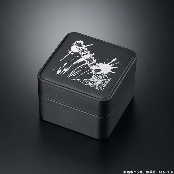 TVアニメ『チェンソーマン』とセイコーのコラボウオッチが登場！血しぶきのエフェクトが大胆にあしらわれたダークヒーローにふさわしいクールなブラックカラー